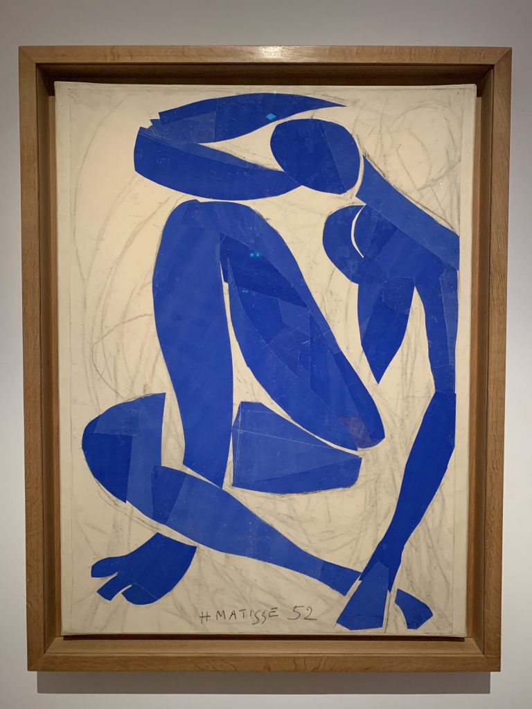 Henri Matisse, "Nu bleu IV", Nicea 1952.